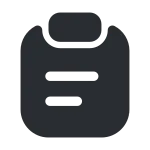 Clipboard Text SVG Icon